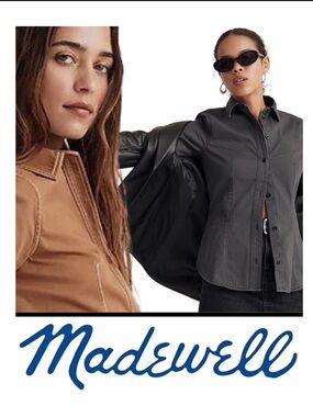 🎩🗝️ NWT $78 Madewell Chino Shirt